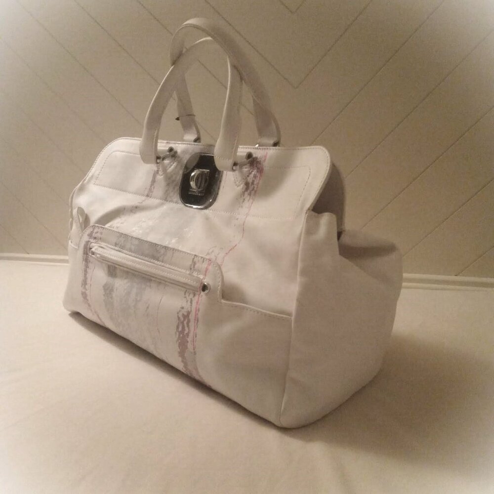 NWOT Longchamp Leather Gatsby Bag - White/Multi-Color